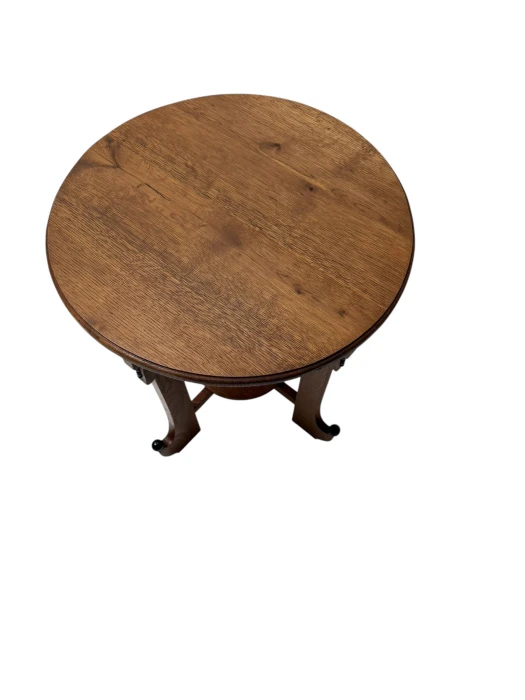 Art Deco Amsterdamse School Oak Side Table, 1920s